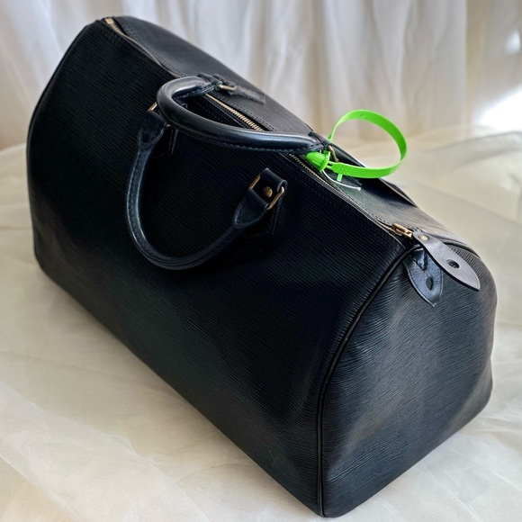1986 Vintage Louis Vuitton Speedy 35 Epi Noire - Picture 6 of 16